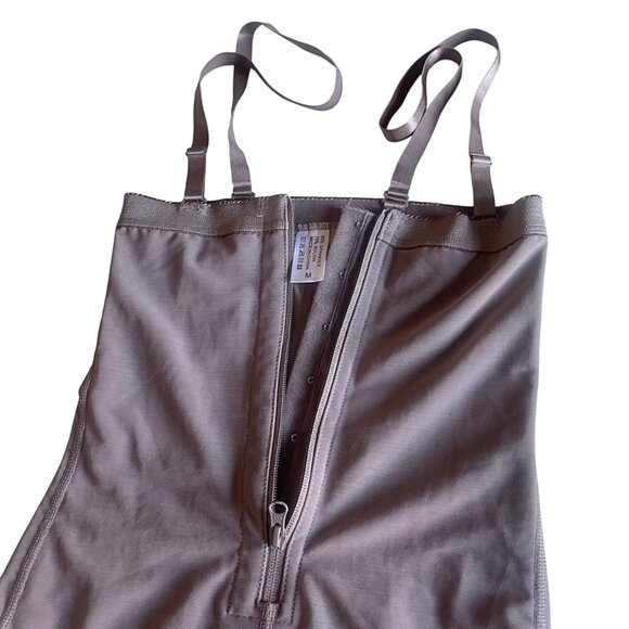 Mid-Thigh Post-Surgical Body Shaper Detachable Straps Open Crotch Buttock Lifter - Picture 7 of 9